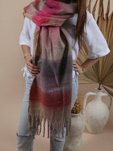 Load image into Gallery viewer, Fluffy Oversized Scarf - Alaska - Strawberry