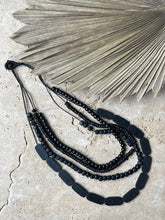 Load image into Gallery viewer, Timber Bead Necklace - Hanalei - Black
