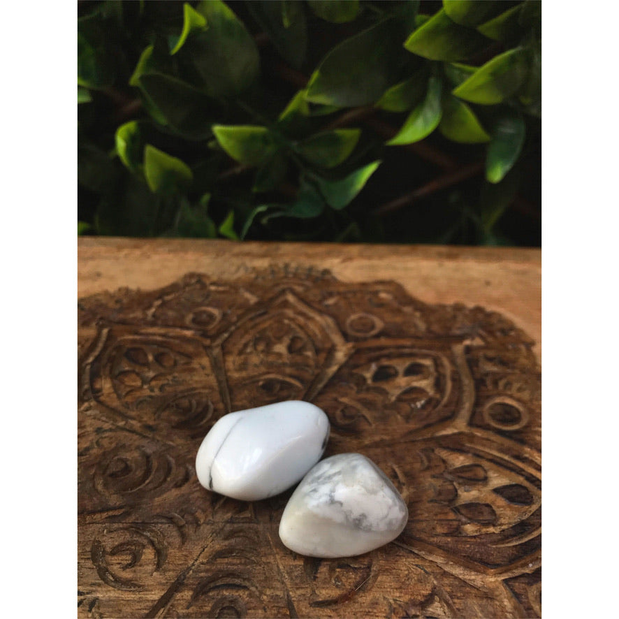 White Howlite tumbles