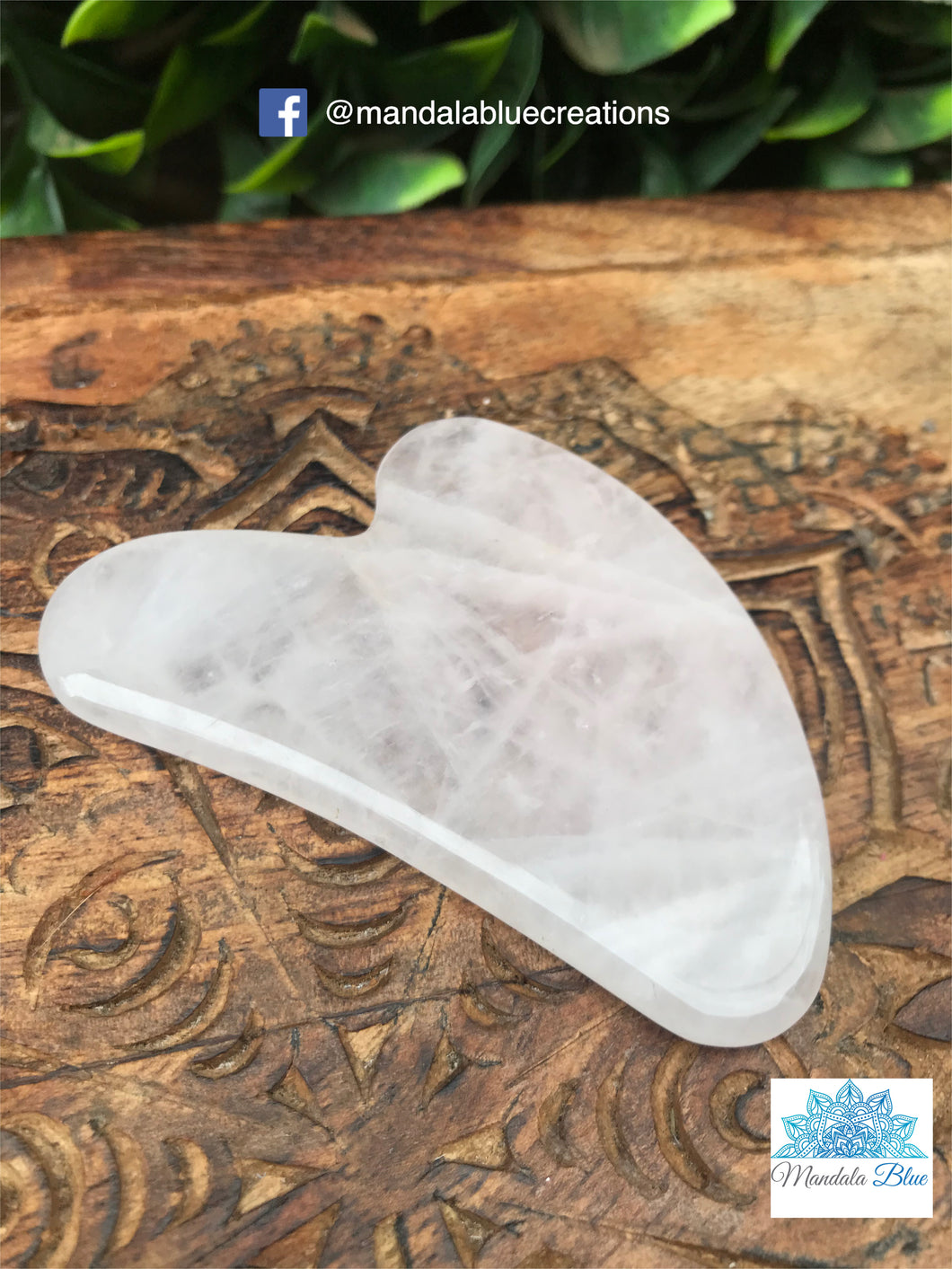 Gua Sha-Rose quartz