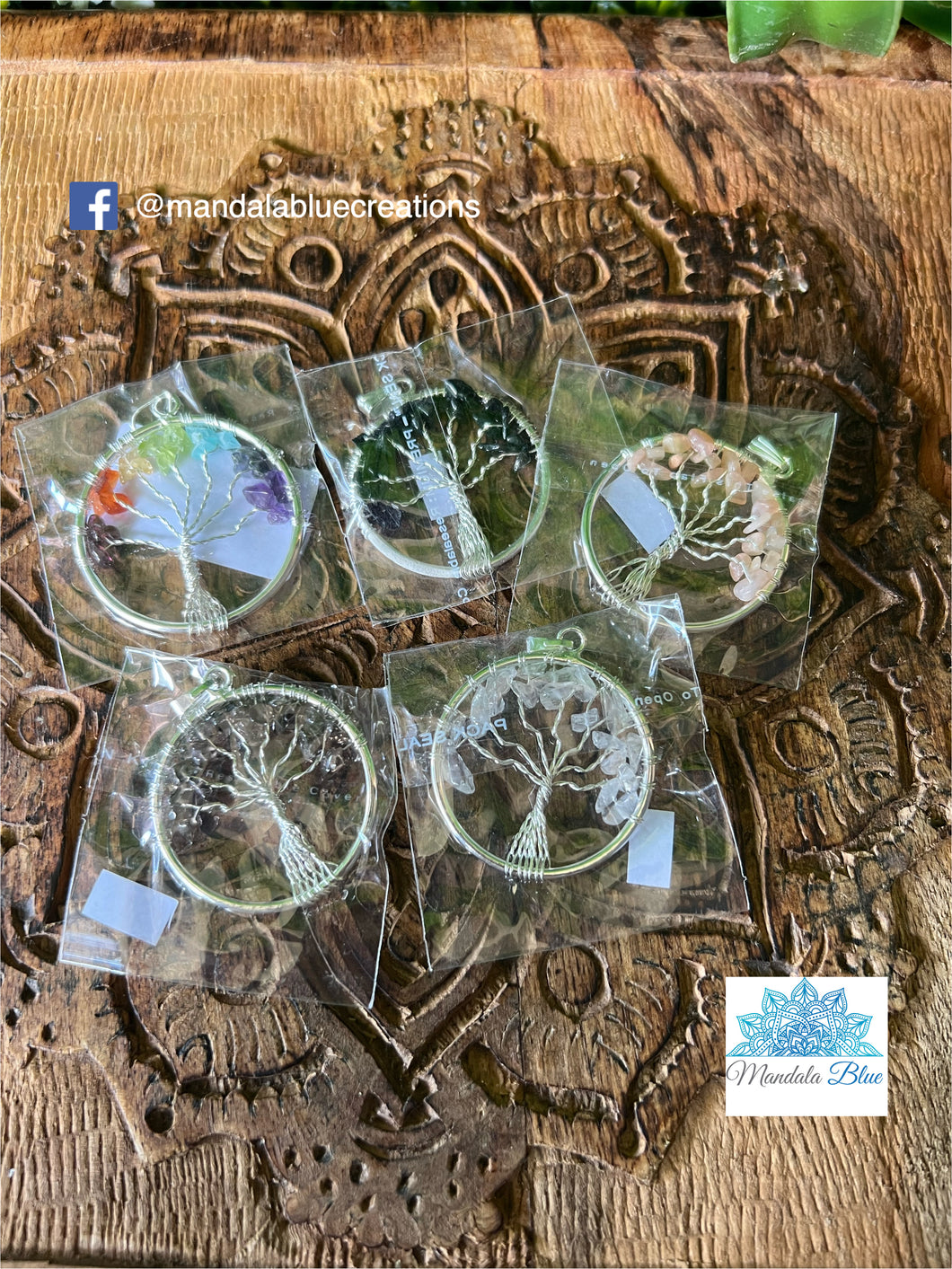 Tree of life pendant- sunstone