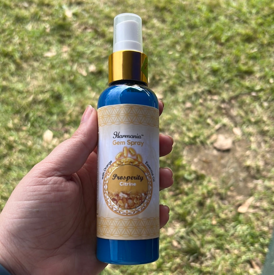 Citrine prosperity gem spray